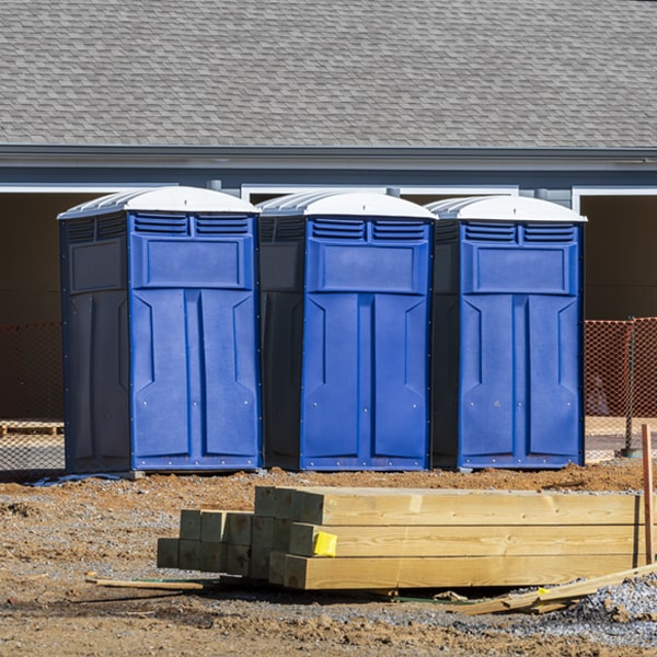 how can i report damages or issues with the portable toilets during my rental period in Leonard